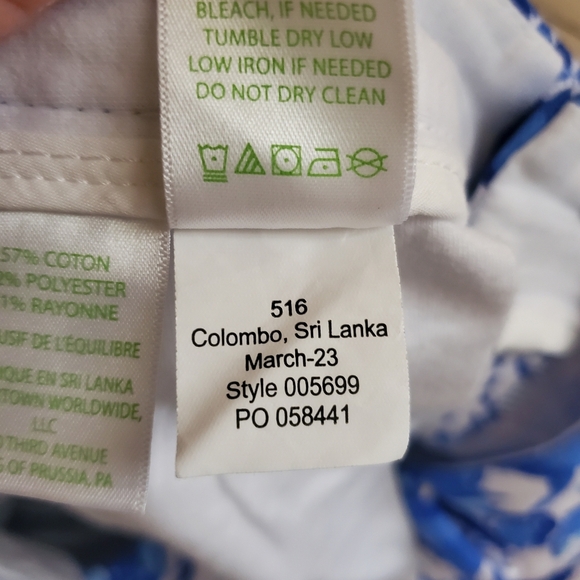 Lilly Pulitzer Womens Sz 12 Callahan Knit Blue Tang Flocking Fabulous 5" Shorts - Picture 11 of 11